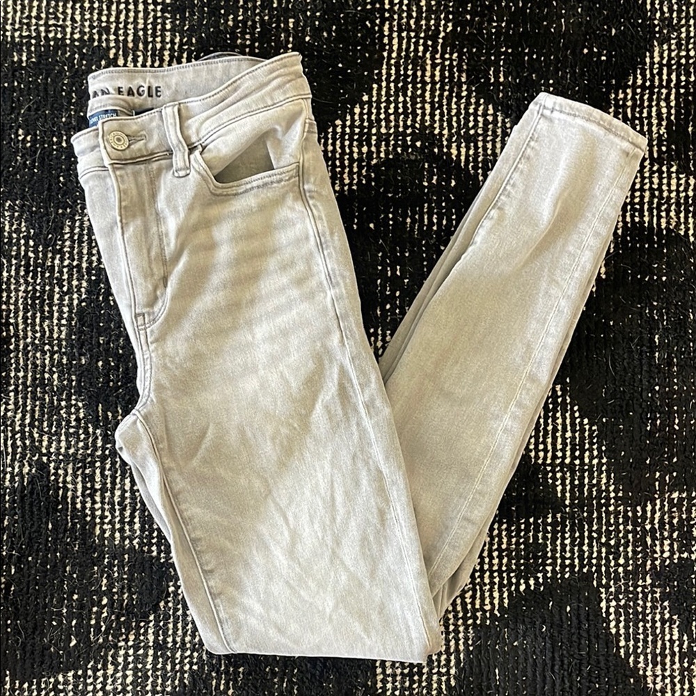 American Eagle Outfitters Gray Skinny Jeans Modern Fit